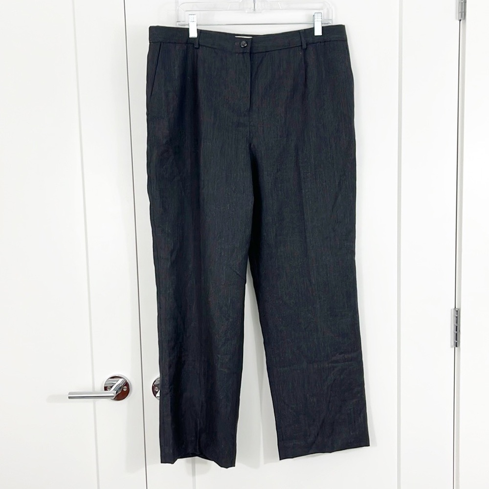 Vintage Pendleton Size 16 Petite Gray Wool Dress Pants Trousers with Pockets